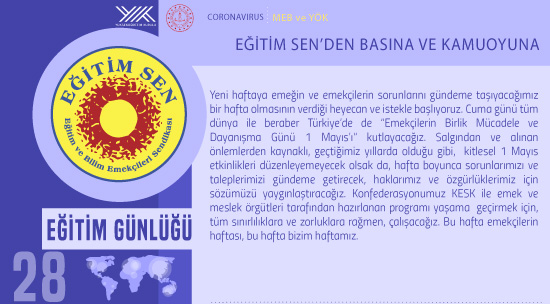 Eğitim Sen’den Basına ve Kamuoyuna / Eğitim Günlüğü 28