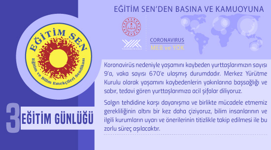 Eğitim Sen’den Basına ve Kamuoyuna / Eğitim Günlüğü 3