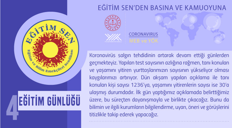 Eğitim Sen’den Basına ve Kamuoyuna / Eğitim Günlüğü 4