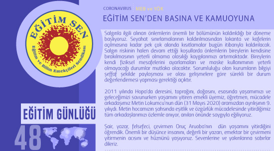 Eğitim Sen’den Basına ve Kamuoyuna / Eğitim Günlüğü 48