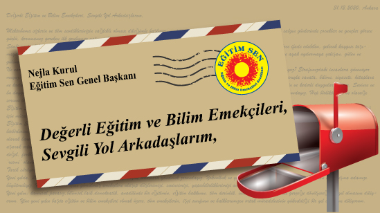 Genel Başkanımızdan Üyelerimize Mektup Var
