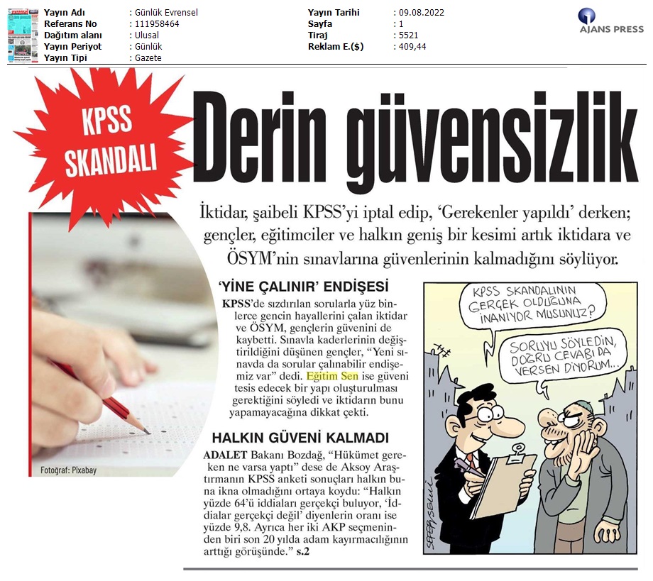 Derin Güvensizlik / Evrensel