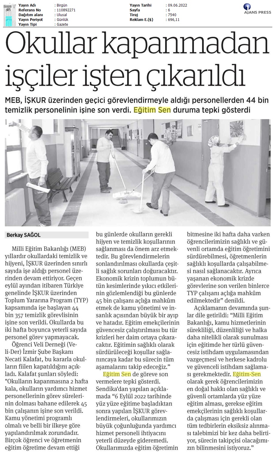 Okullar Kapanmadan İşçiler İşten Çıkarıldı / BirGün