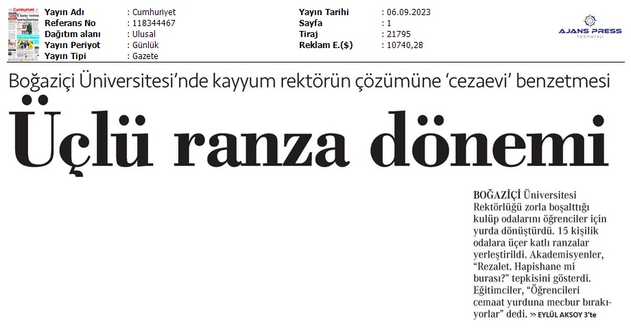 Üçlü Ranza Dönemi / Cumhuriyet